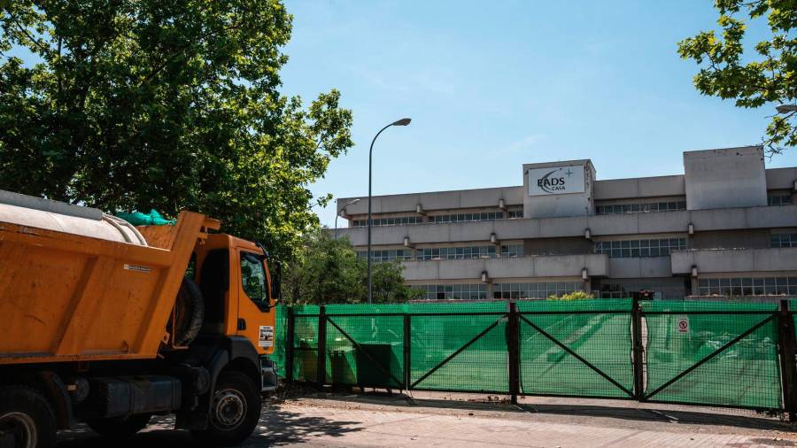 Instalaciones donde se está llevando a cabo la obra en el polígono de La Cantueña, a 5 de junio de 2024, en Fuenlabrada,