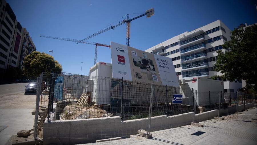 Edificio de viviendas del Plan Vive en construcción