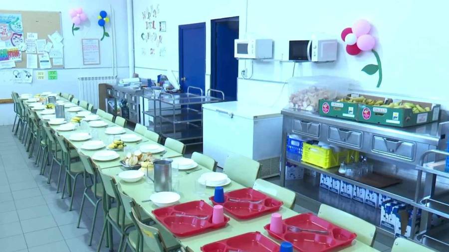 Imagen de archivo de un comedor escolar