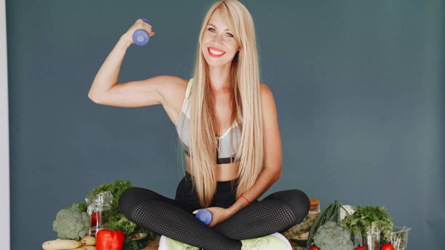Imagen de recurso en torno a la alimentación saludable y el ejercicio físico