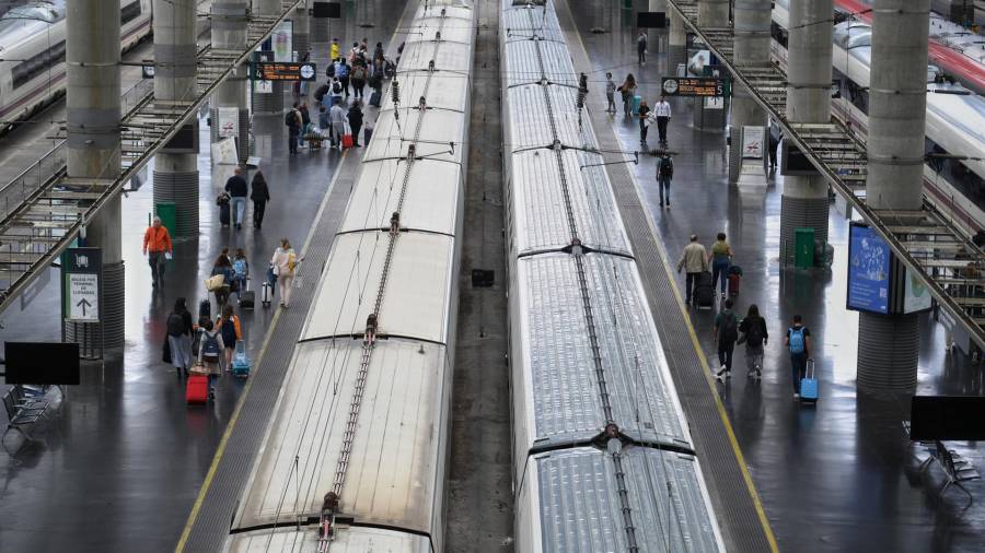 Imagen de las vías de la estación de Atocha