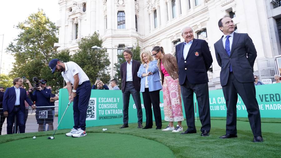 Uno de los momentos de la presentación del Open de España de Golf 2025