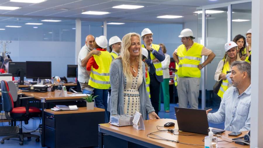 La consejera de Economía, Hacienda y Empleo de la Comunidad de Madrid, Rocío Albert, visita los trabajos de renovación del Centro de Innovación y Capacitación para el Empleo en el municipio