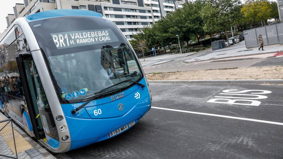 Bus Rapid que une Valdebebas con el Hospital Ramón y Cajal