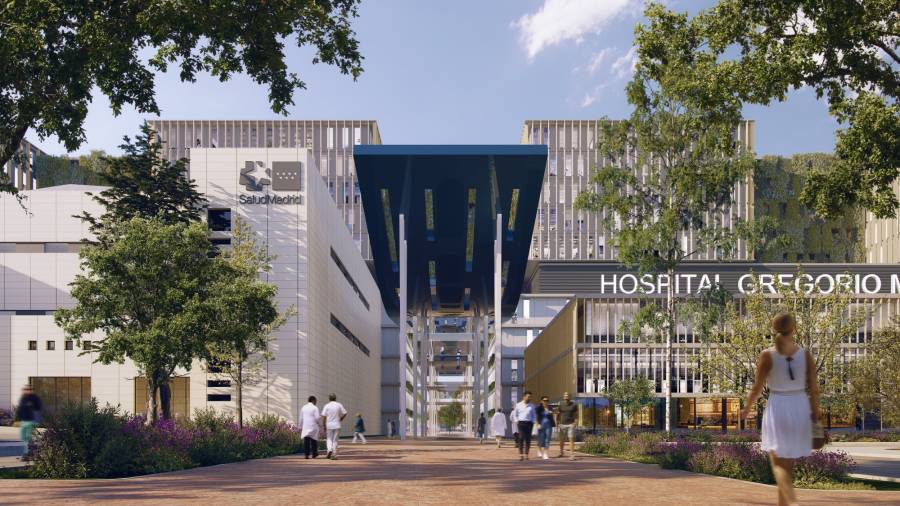 Recreación del futuro Hospital público Gregorio Marañón