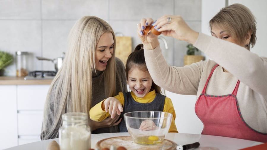 Cocina saludable en familia