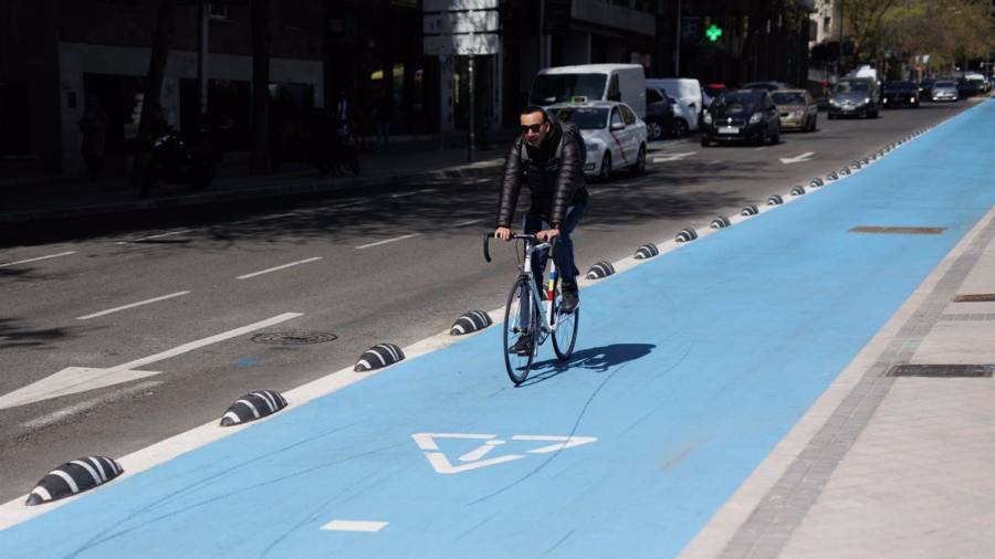 Uno de los carriles bici existentes en la región