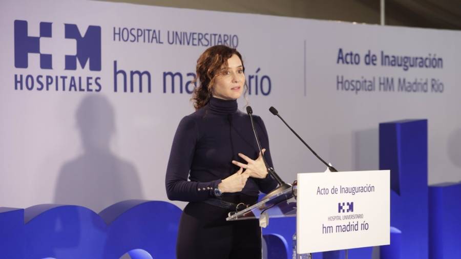 La presidenta de la Comunidad de Madrid, Isabel Díaz Ayuso