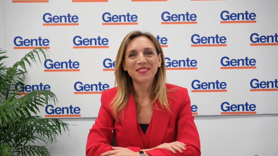 Candelaria Testa, durante la entrevista