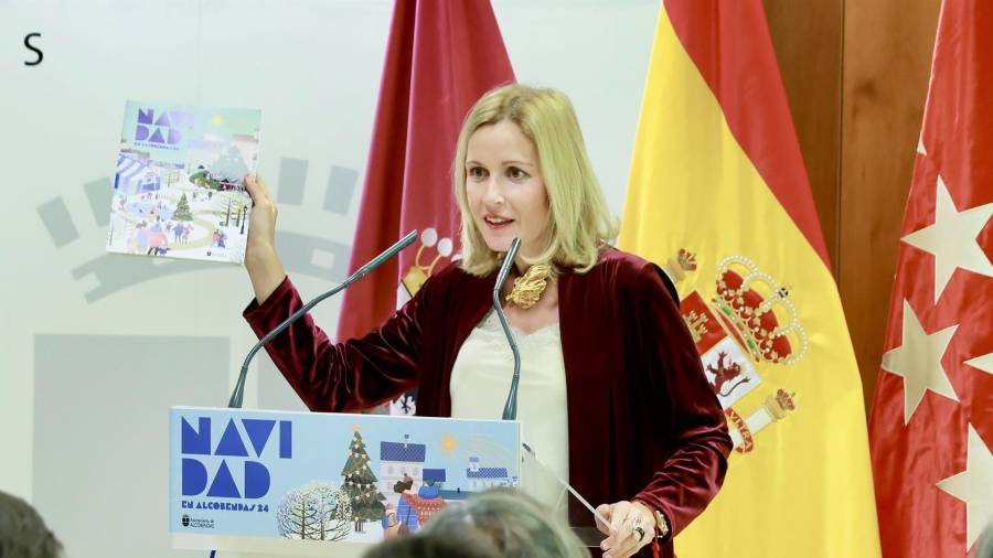 La alcaldesa de Alcobendas, Rocío García, presenta la programación municipal para la Navidad