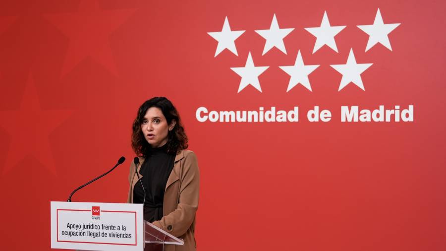 La presidenta del Ejecutivo regional, Isabel Díaz Ayuso,