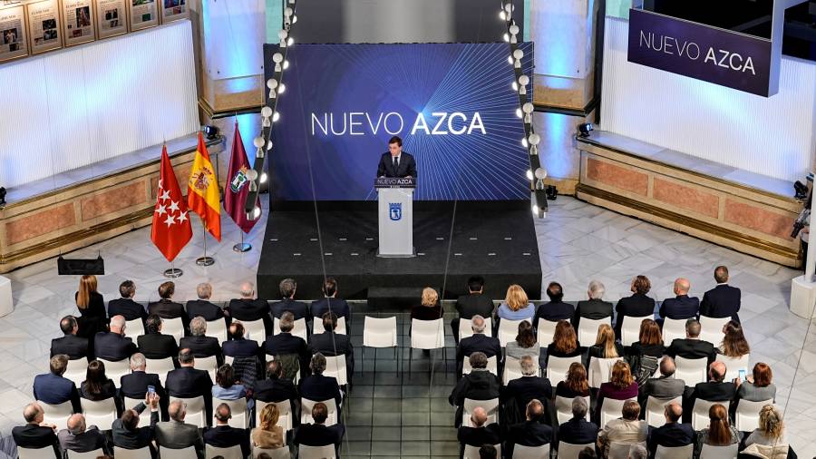 Martínez-Almeida, durante la presentación