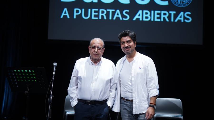 Lluís Lozano, junto a Mauricio Campos