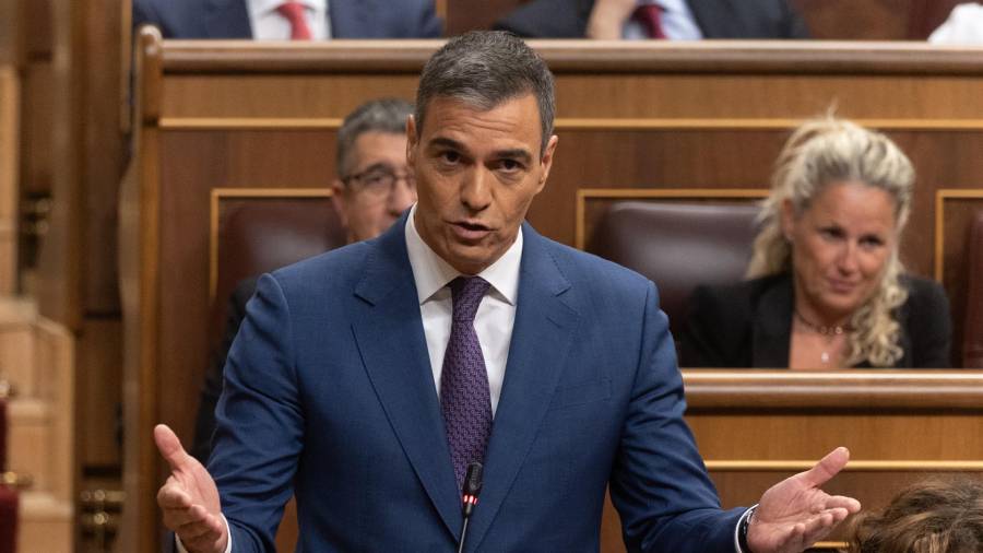 El presidente del Gobierno, Pedro Sánchez