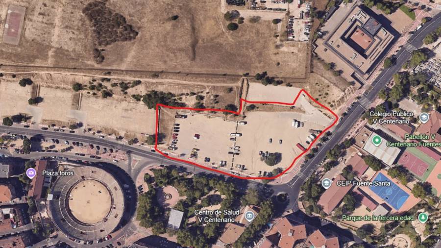 Plano de las obras del aparcamiento ubicado en el tramo comprendido entre la calle Real y la avenida Reyes Católicos