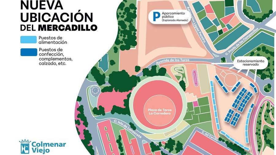 Mapa informativo con los cambios