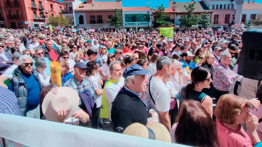 Imagen de la manifestación celebrada este domingo 27 de abril