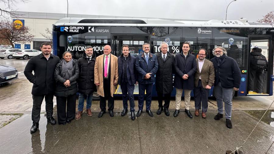 La ciudad de Leganés estrena un proyecto piloto de autobús sin conductor durante una semana