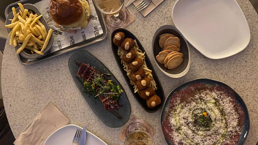 Algunos de los platos destacados de La Cantina by Le Tavernier