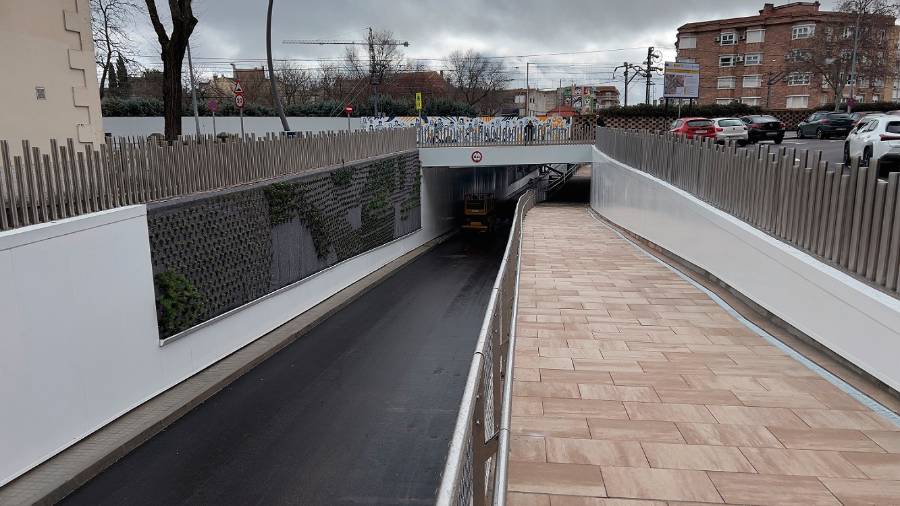 El Ayuntamiento de Fuenlabrada reabrirá el domingo al tráfico el paso subterráneo de la calle Móstoles tras la remodelación