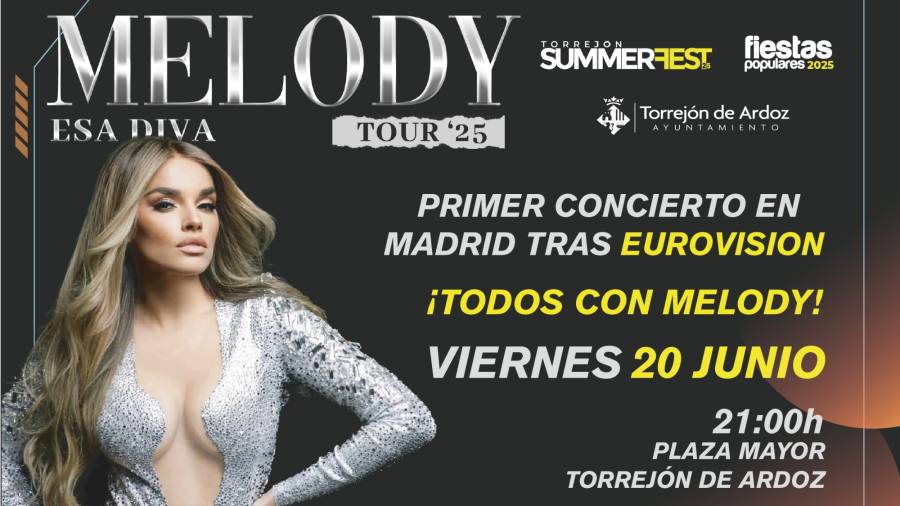 Melody en el cartel del Summer Fest 2025