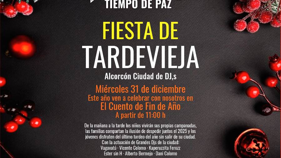 Cartel informativo de la fiesta de la Tardevieja
