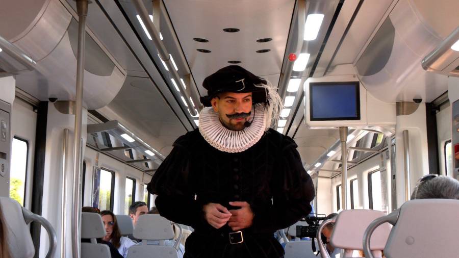 Interior del tren de Cervantes