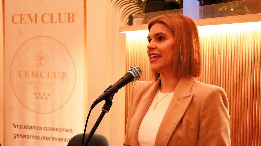 La alcaldesa de Alcalá de Henares, Judith Piquet, en la presentación de Club Empresarios Madrid Zona Este