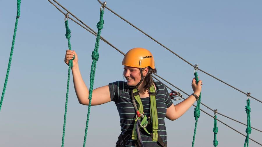 Actividad de campamentos multiaventura