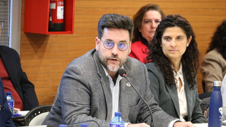 El concejal de Cultura, Santiago Alonso, interviene en el pleno de la ciudad