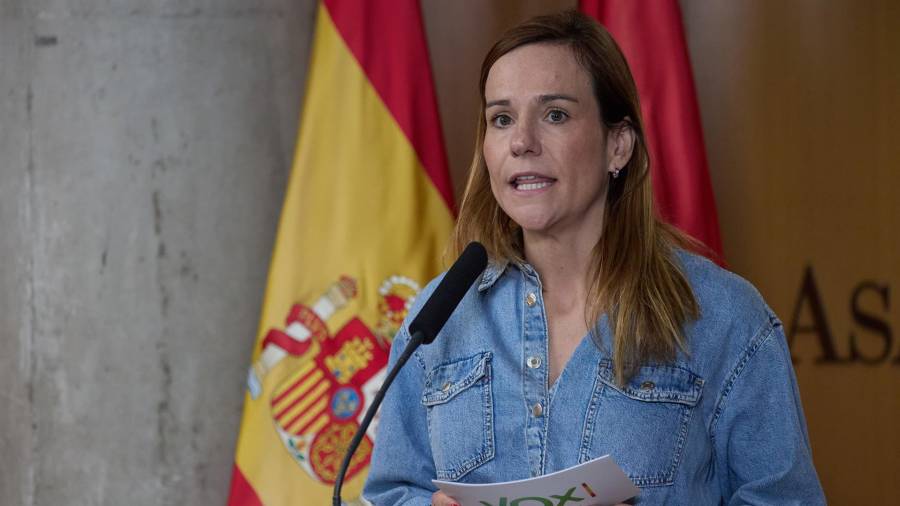 La portavoz de Vox en la Asamblea, Isabel Pérez Moñino-Aranda