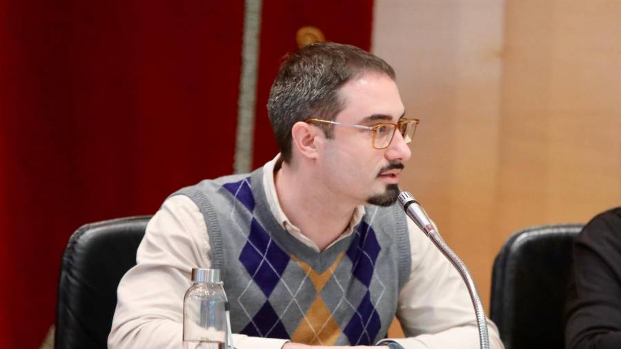 El concejal de Obras, Jesús Montero, durante el Pleno Municipal