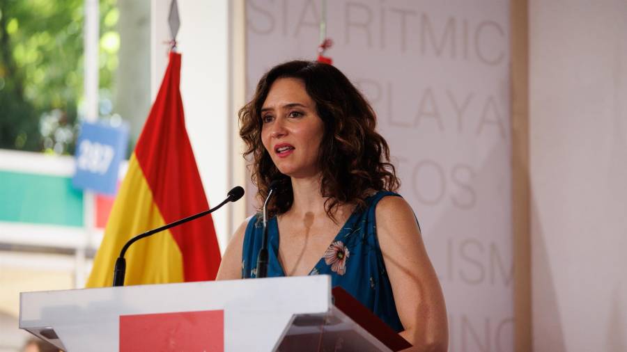 La presidenta de la Comunidad de Madrid, Isabel Díaz Ayuso