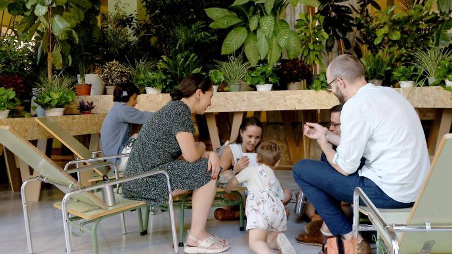 Imagen de archivo del refugio climático del CBA durante el verano en una edición anterior