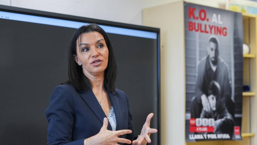 La consejera de Educación, Ciencia y Universidades, Mercedes Zarzalejo, presenta la campaña ‘K.O. al Bullying’