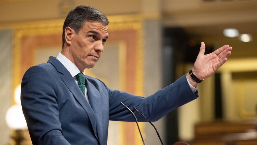 El presidente del Gobierno, Pedro Sánchez