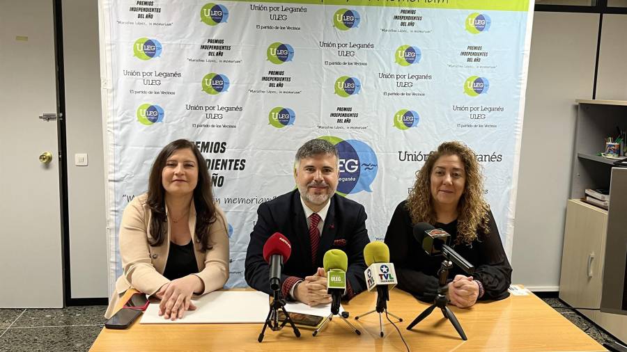 El presidente de ULEG y teniente del alcalde de Leganés, Carlos Delgado, en la presentación de la XIII edición de los Premios Independientes