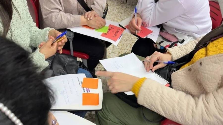 Imagen de archivo de los talleres de Cruz Roja