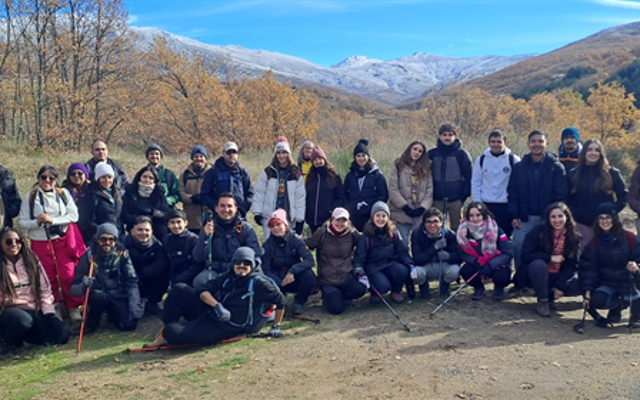 Grupo de ocio en la naturaleza